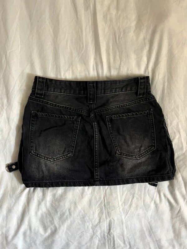 Bershka bershka black denim skirt