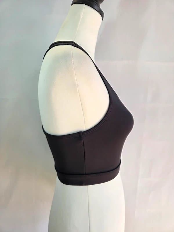 ASOS ASOS 4505 Black Longline Sports Bra UK 10 Racerback Gym Activewear BNWT