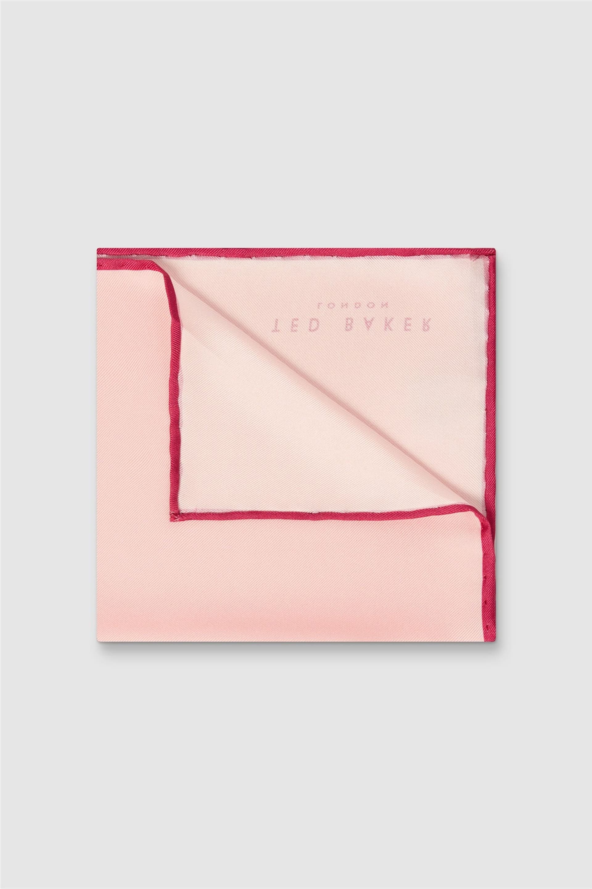 Ted Baker Ted Baker Men's Plain Pocket Square in Light Pink