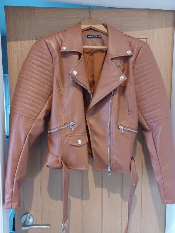 Shein Faux Leather Biker Jacker - 1