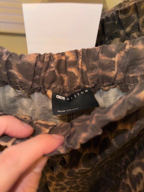 ASOS Design ASOS design leopard print trousers