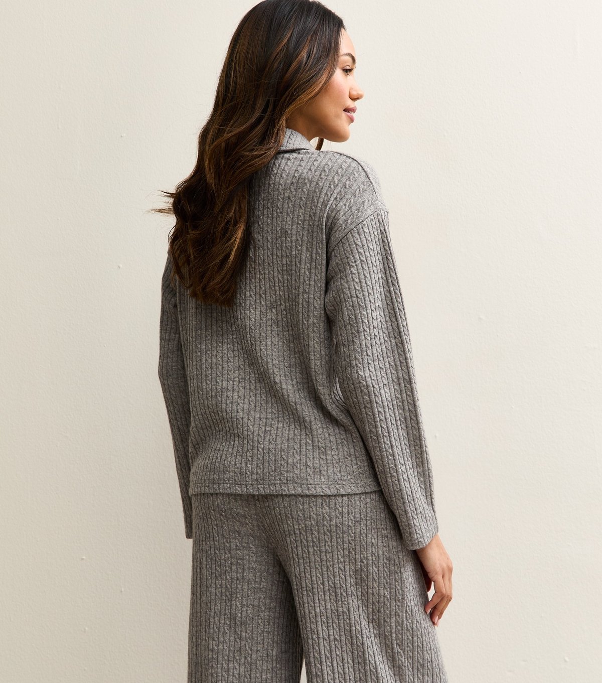 New Look Women's Maternity Mid Grey Soft Touch Polo Top New Look - 4