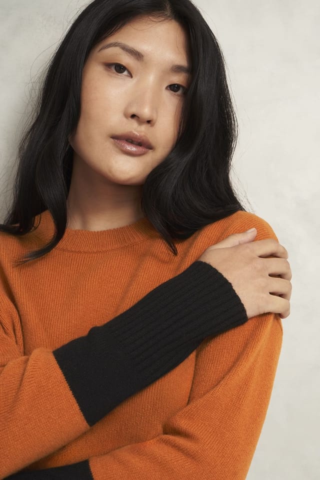 Hobbs London Hobbs London Women's Bonnie Merino Blend Jumper in Copper - 3