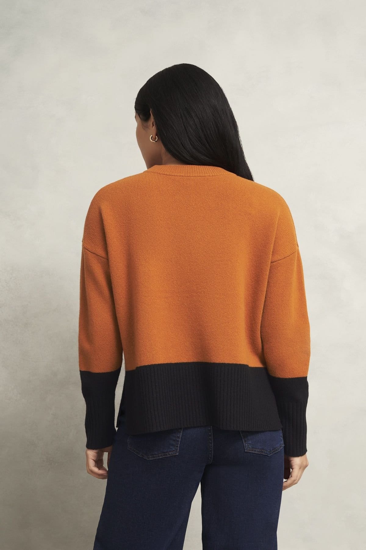 Hobbs London Hobbs London Women's Bonnie Merino Blend Jumper in Copper - 4