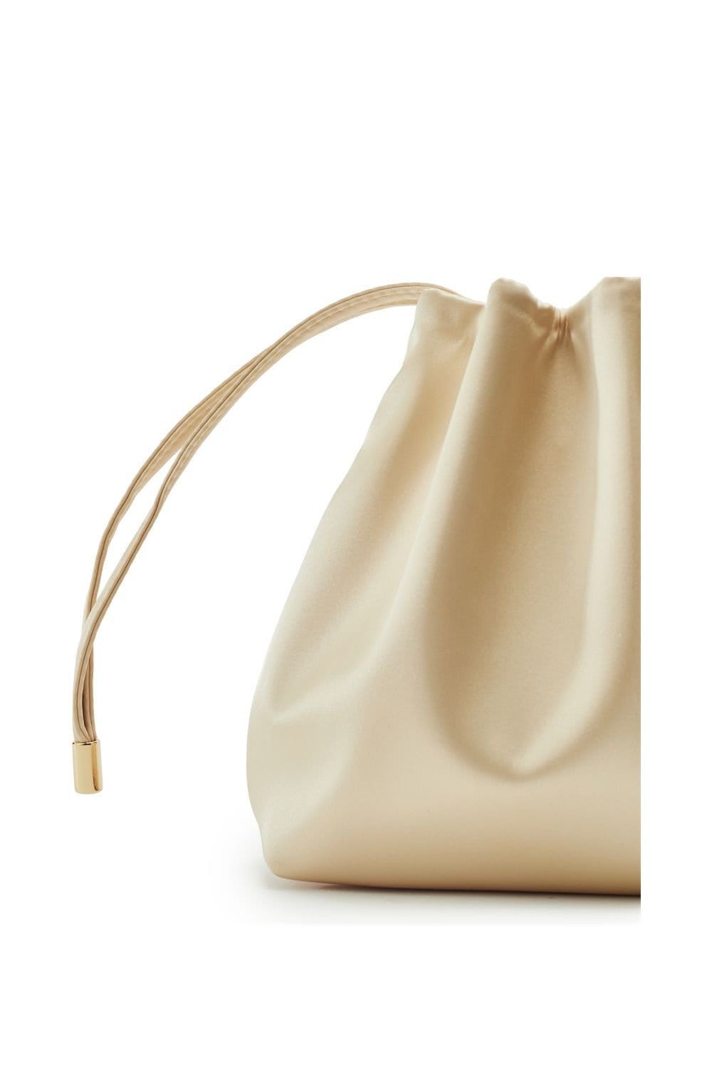 Moda In Pelle Moda In Pelle Women's 'Lotty Bag' Satin Shoulder Bag in Gold - 4