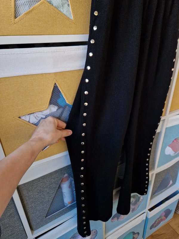 Never Fully Dressed Never fully dressed women's Black Studded Knitted Trousers size XS Petite (4-6P) BNWOT - 1