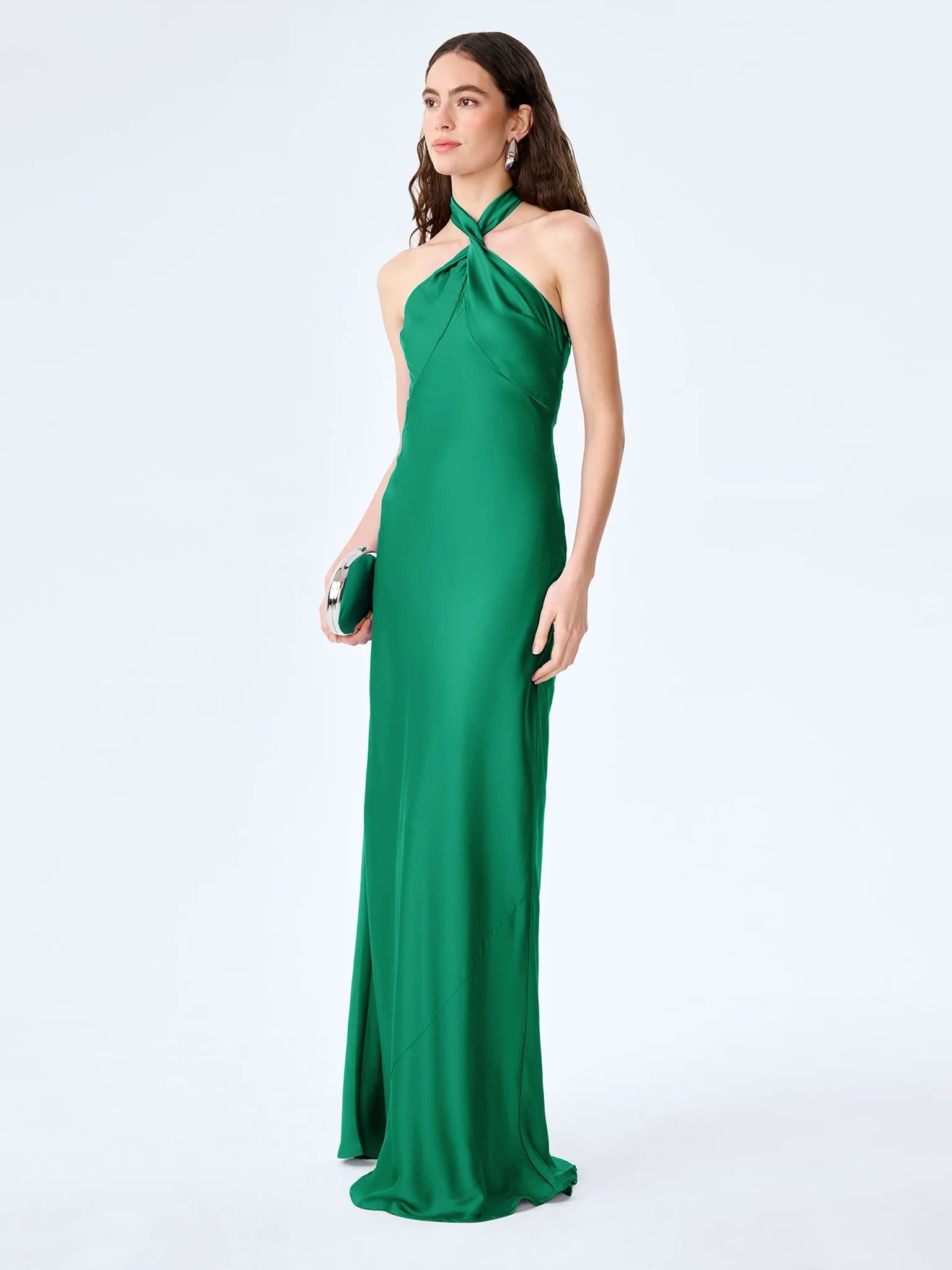OMNES Arles Dress in Emerald Green - 4