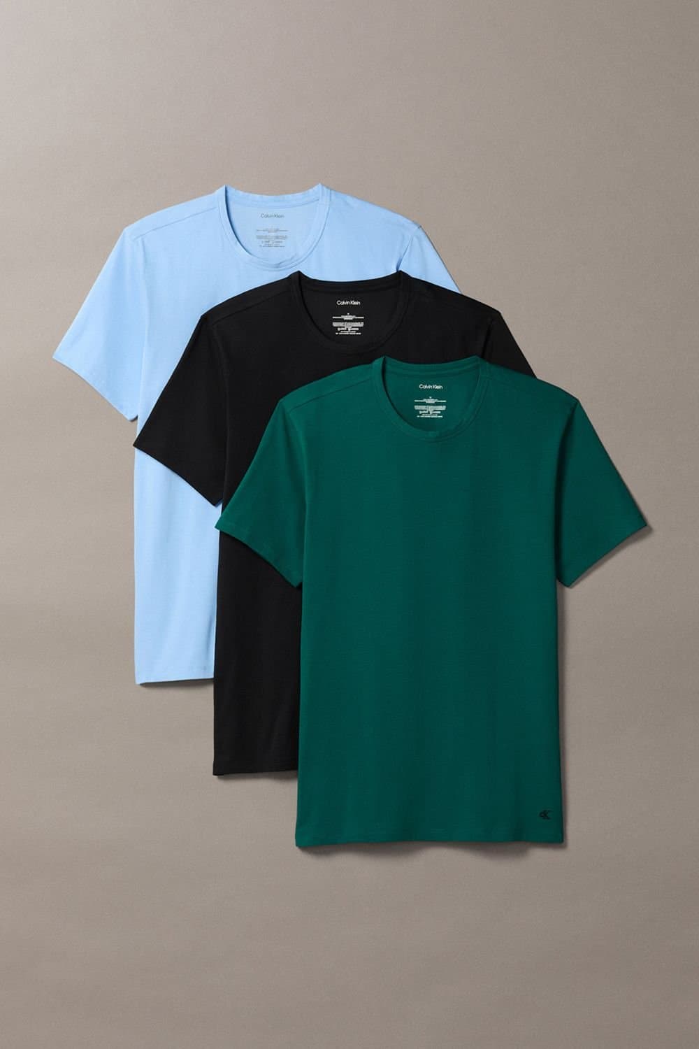 Calvin Klein Calvin Klein Men's Cotton T-Shirts 3 Pack Frozen Fjord/Turf/Black