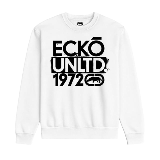 Ecko Untld. Ecko Untld. Men's Stacked Sweatshirt in White - 2