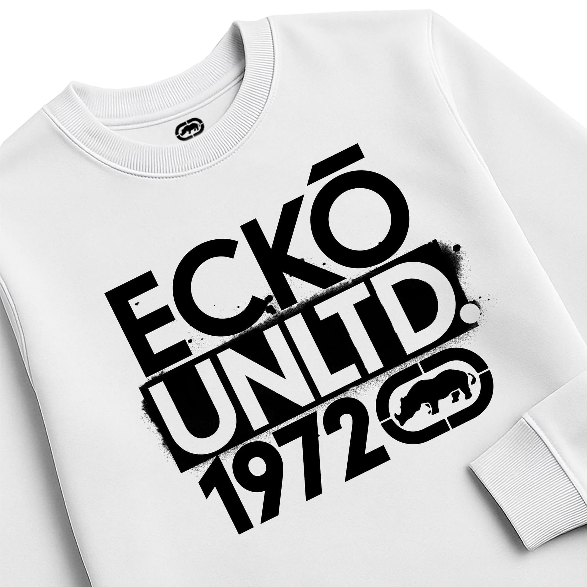 Ecko Untld. Ecko Untld. Men's Stacked Sweatshirt in White - 4