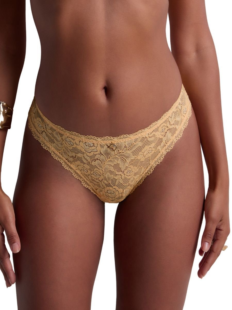 Aubade Aubade Women's Rosessence Care Tanga in Yellow - 4