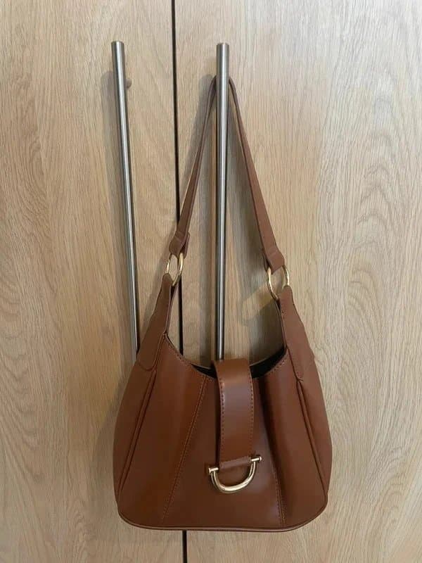 ASOS brown faux leather bag