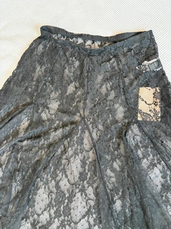 Shein New with tags SHEIN Bae sheer black lace maxi M