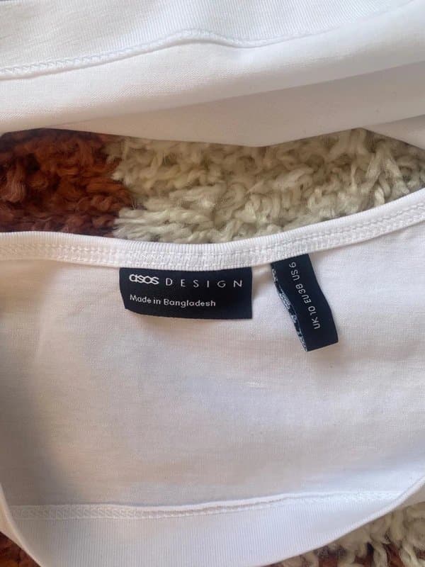 ASOS White halter neck top