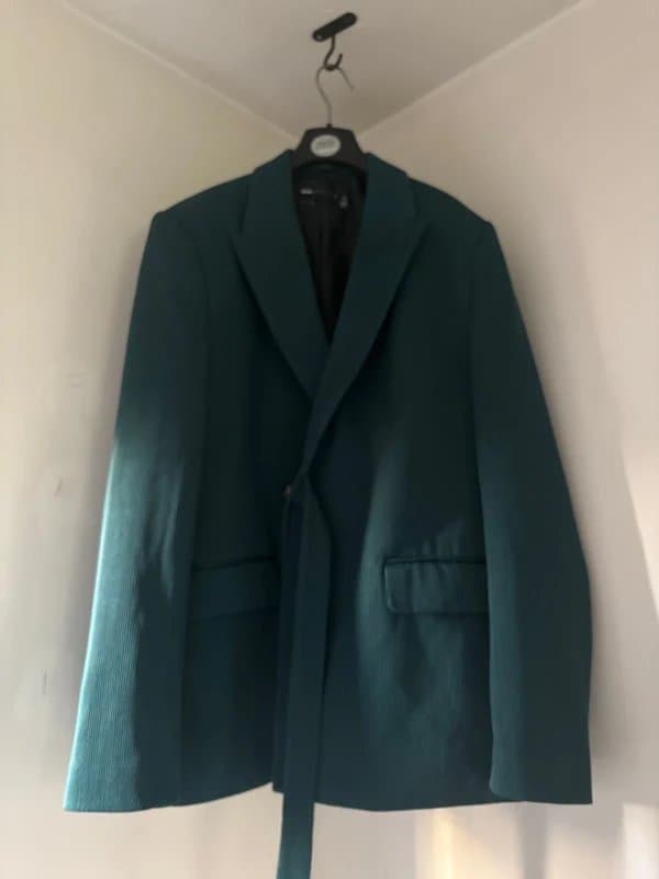 ASOS Design ASOS design green teal corduroy blazer UK40”