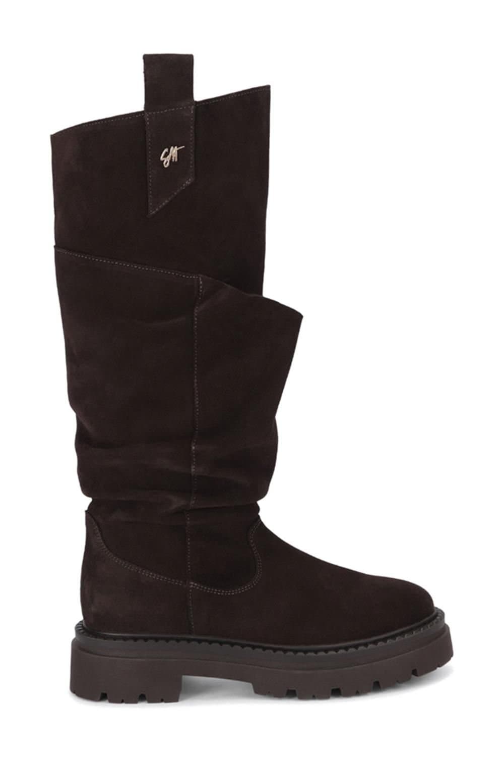 Steve Madden STEVE MADDEN Women's 'Kiona 015' Suede Boots in Dark Brown