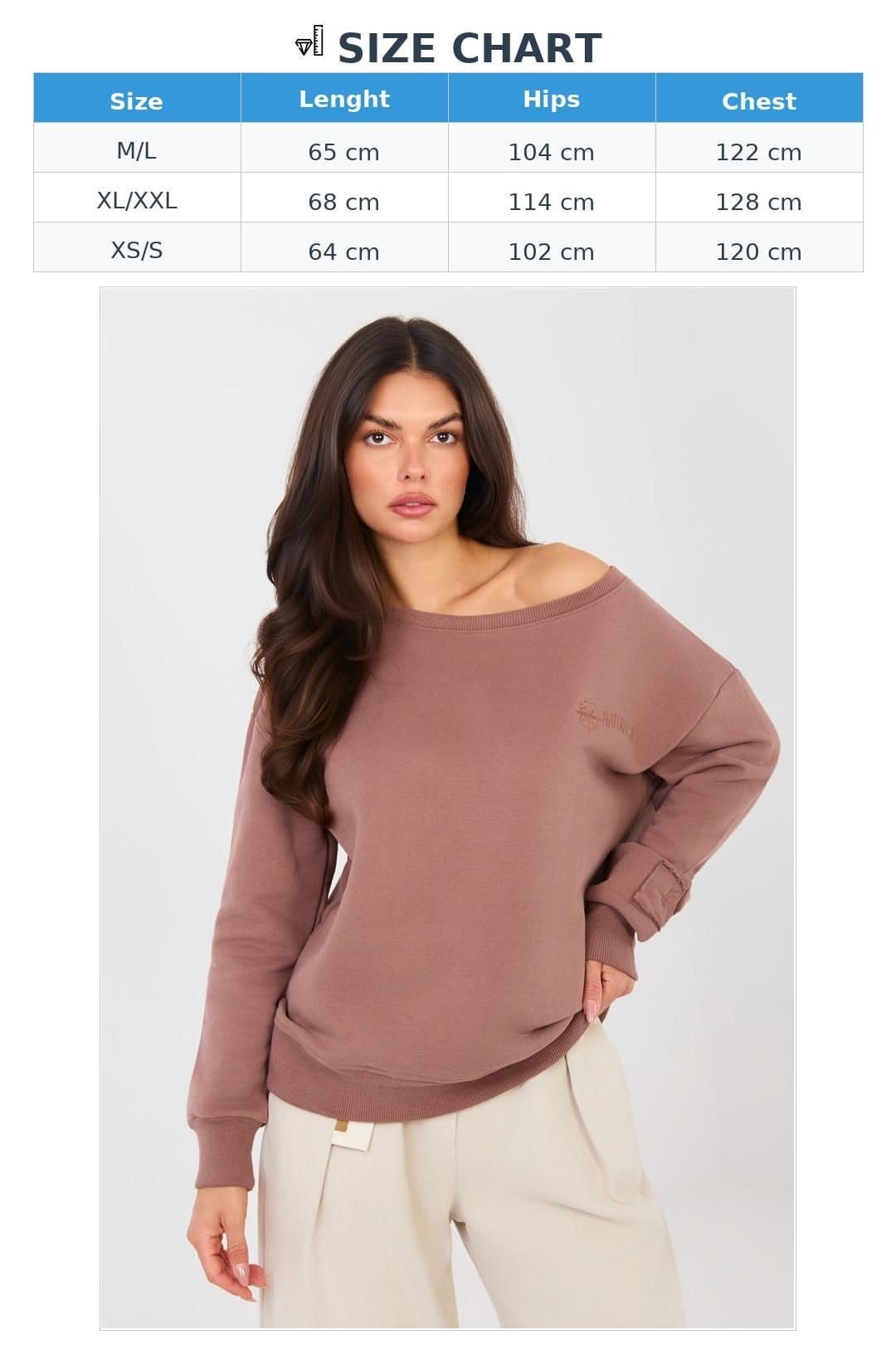 Love Lace Love Lace Women's Cotton Blend Boat Neck Embroidered Sweatshirt in Brown - 4