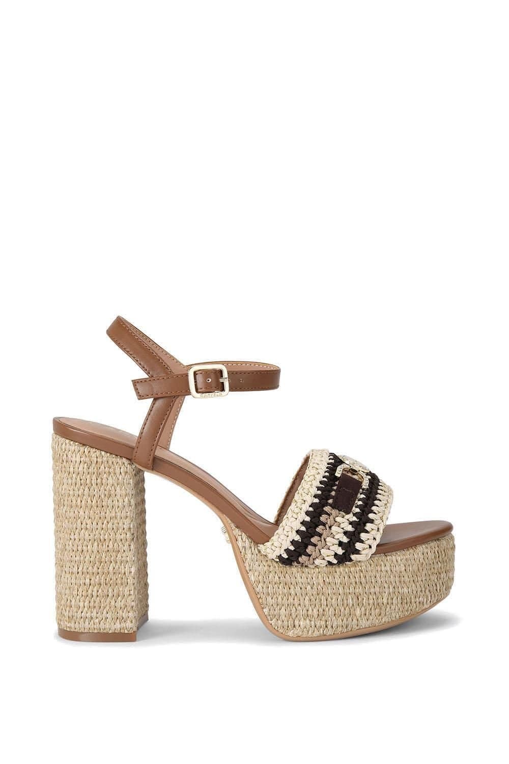 Carvela Carvela Women's 'Nola Platform Heel' Sandals in Beige