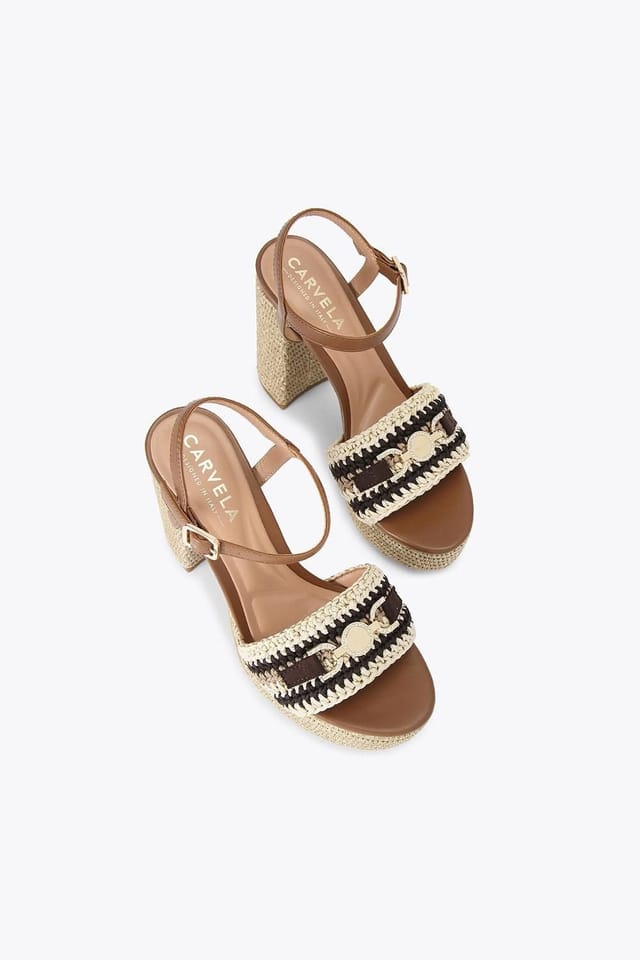 Carvela Carvela Women's 'Nola Platform Heel' Sandals in Beige - 2