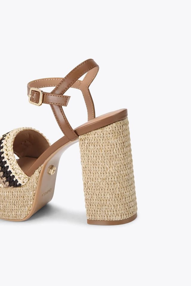Carvela Carvela Women's 'Nola Platform Heel' Sandals in Beige - 3