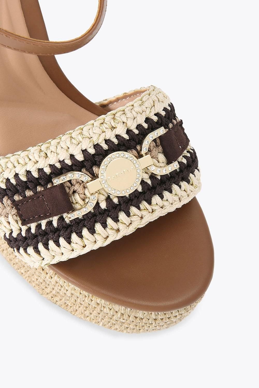 Carvela Carvela Women's 'Nola Platform Heel' Sandals in Beige - 4