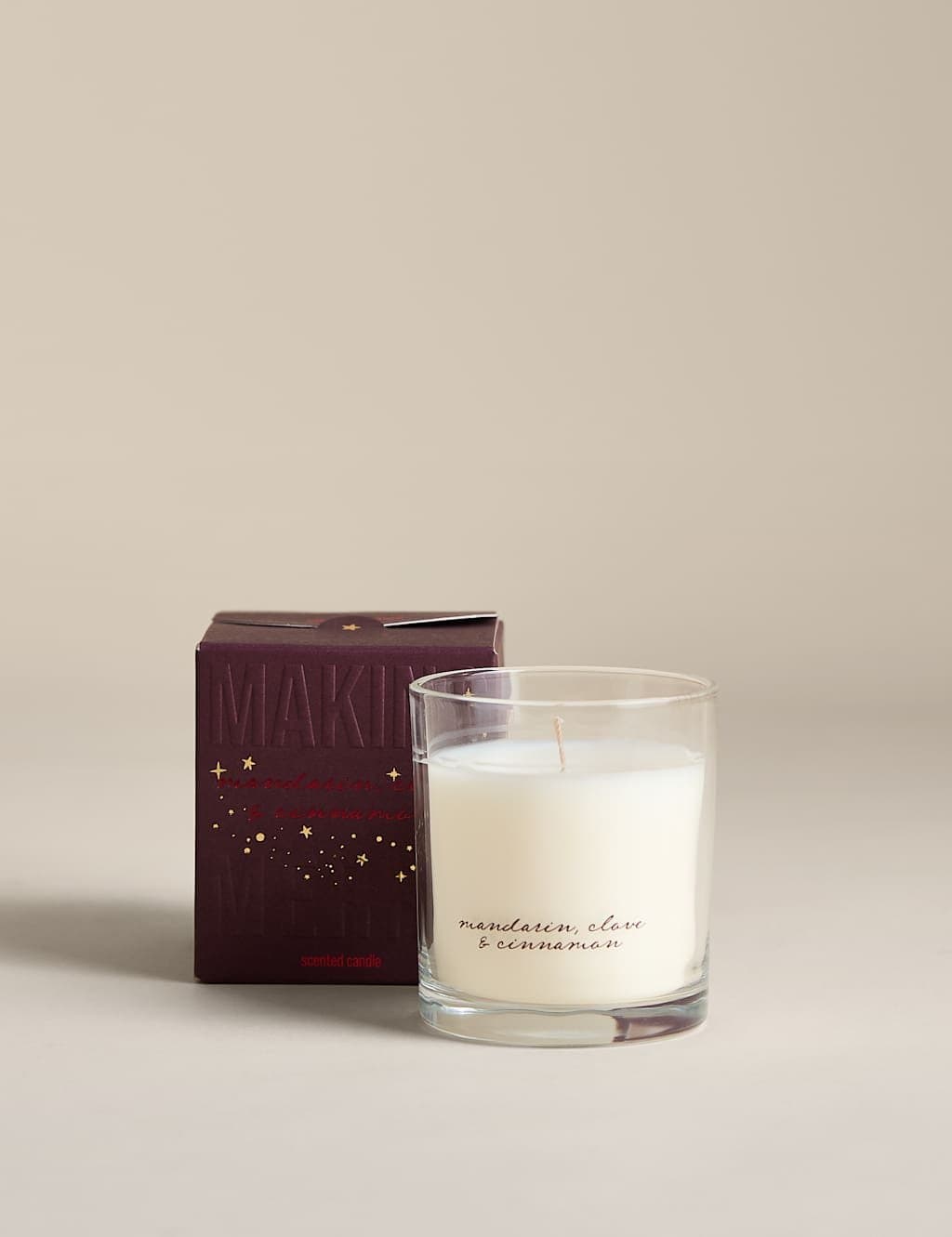 Marks & Spencer M&S Mandarin Clove & Cinnamon Boxed Candle Red Mix