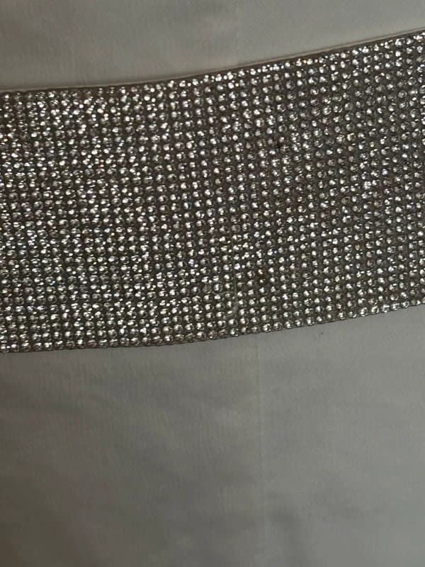 Zara Zara white diamanté skirt