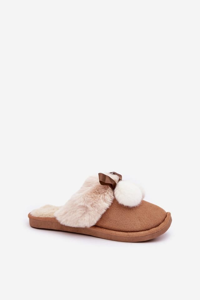 Love Lace Love Lace Women's Soft Fur Lined Cozy Warm Indoor Outdoor Slippers for Cold Days in Brown - 2