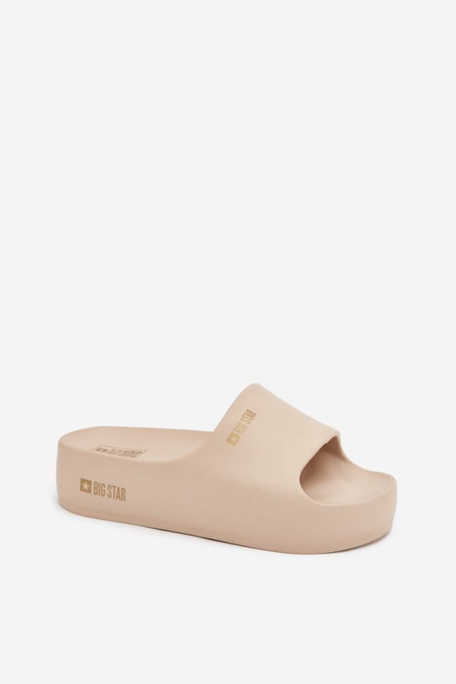 Love Lace Love Lace Women's Big Star Foam Platform Flip Flops for Beach & Everyday in Beige - 2