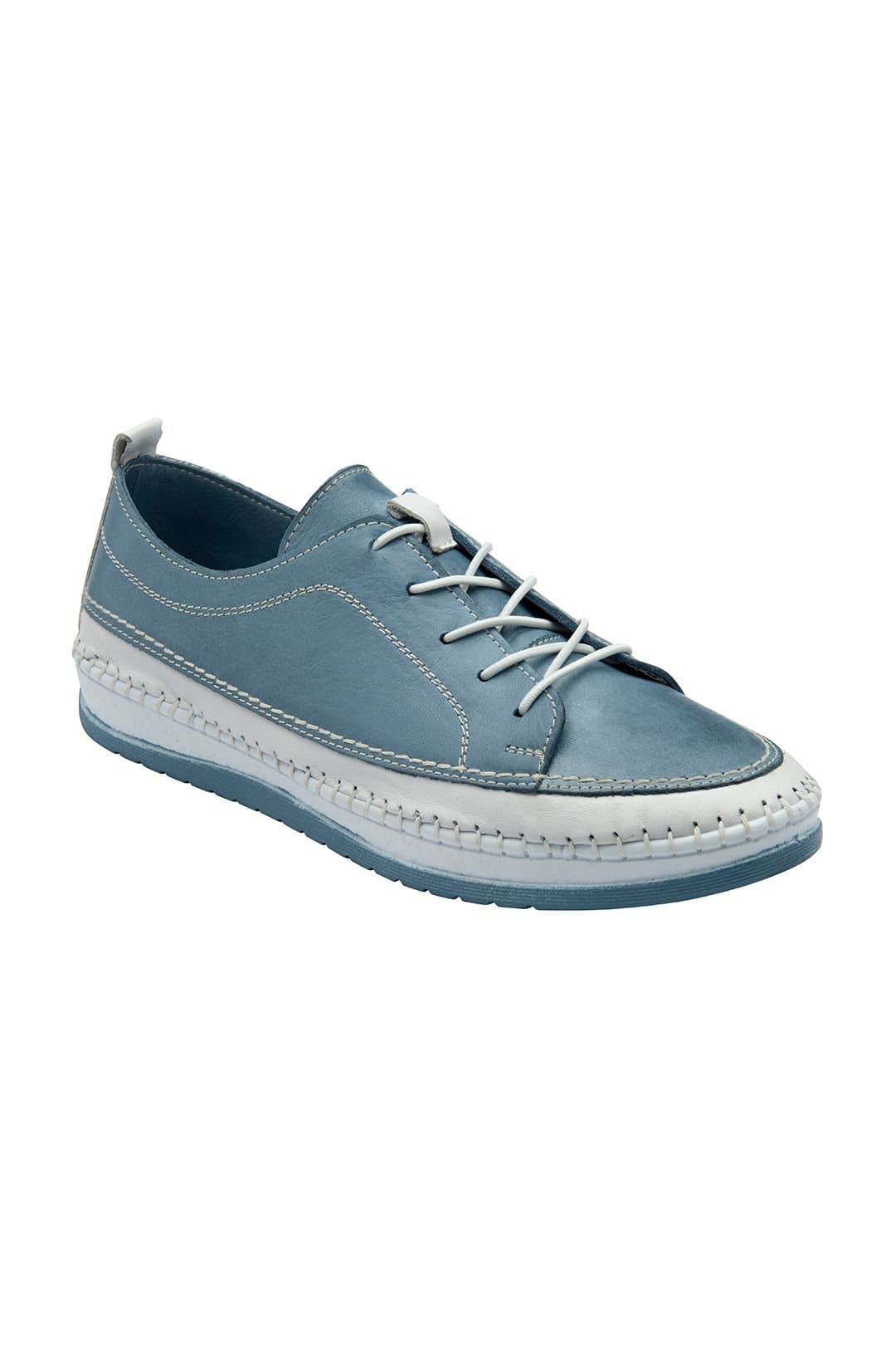 Lotus Lotus Women's 'Rimini' Leather Lace-Up Shoes in Blue
