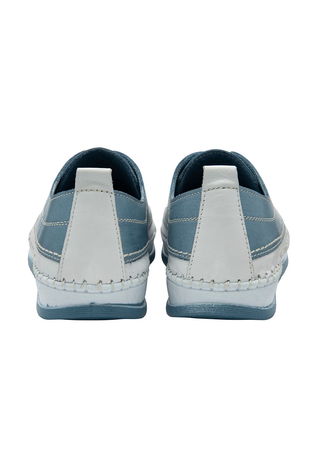 Lotus Lotus Women's 'Rimini' Leather Lace-Up Shoes in Blue - 3