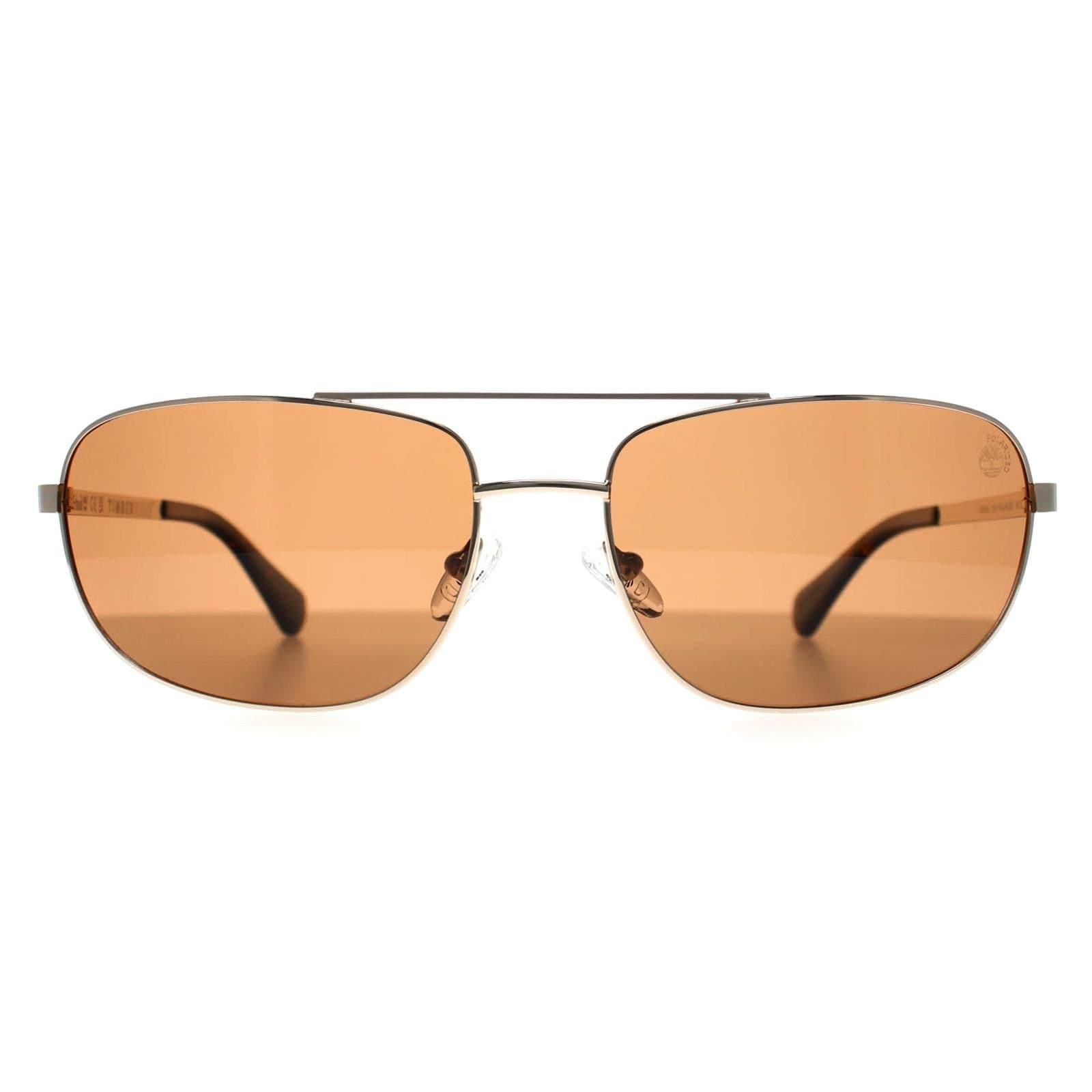 Timberland Timberland Men's Aviator Gold Brown Polarized TB00045