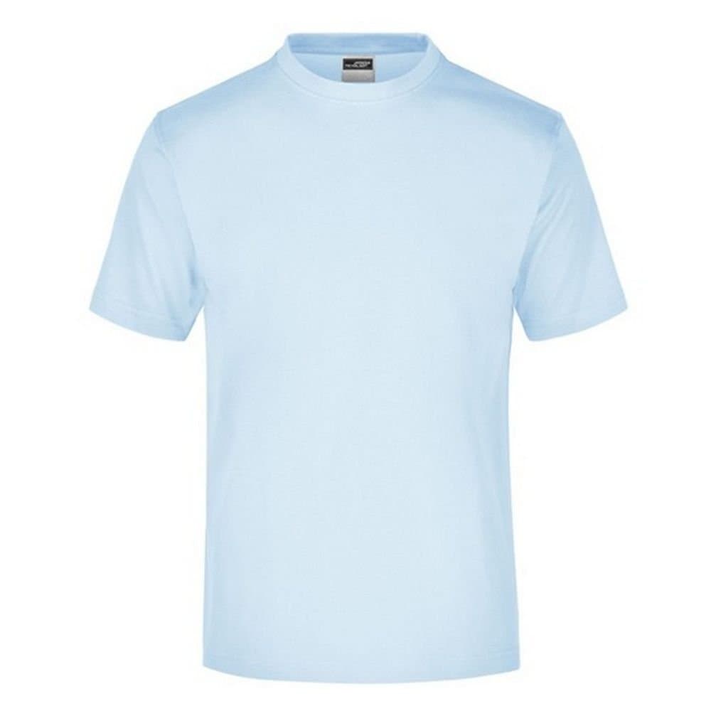 James and Nicholson James and Nicholson Men's Medium Round Neck T-Shirt in Light Blue