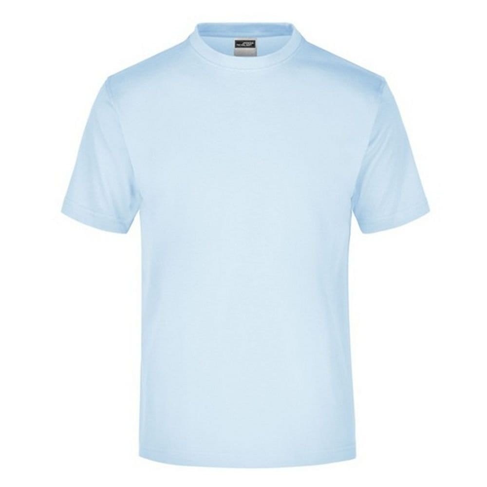 James and Nicholson James and Nicholson Men's Medium Round Neck T-Shirt in Light Blue - 1