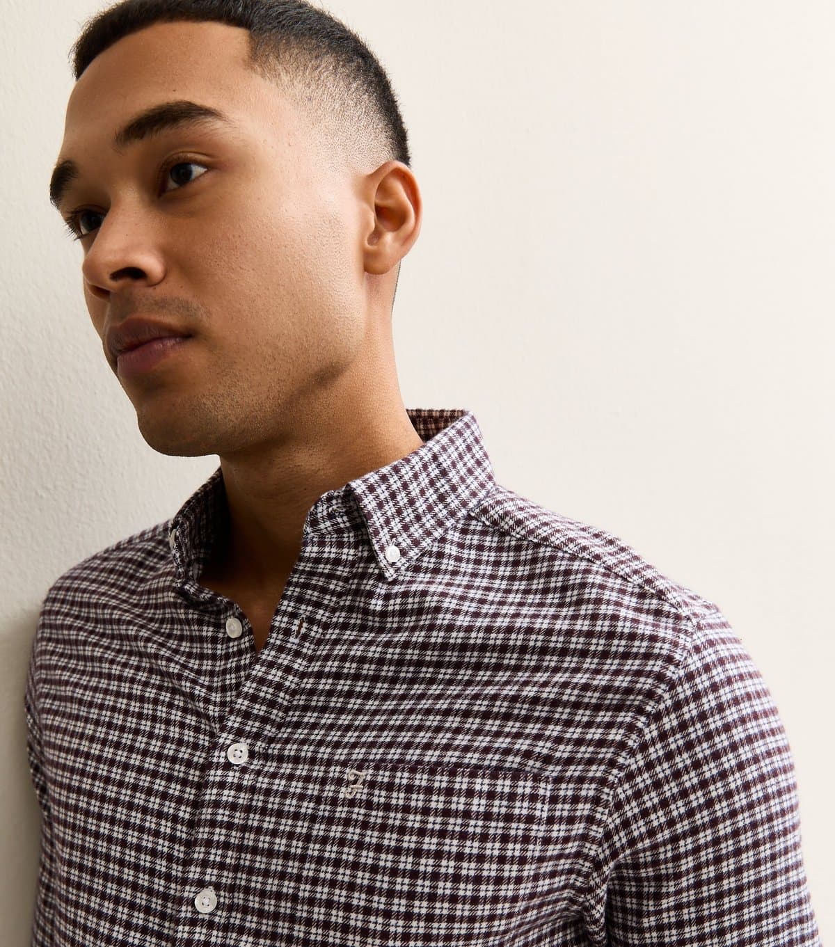 Farah Farah Men's Dark Burgundy Check Shirt