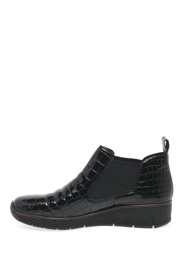 Rieker Rieker Women's 'Eria' Wedge Heel Chelsea Boots in Black - 2
