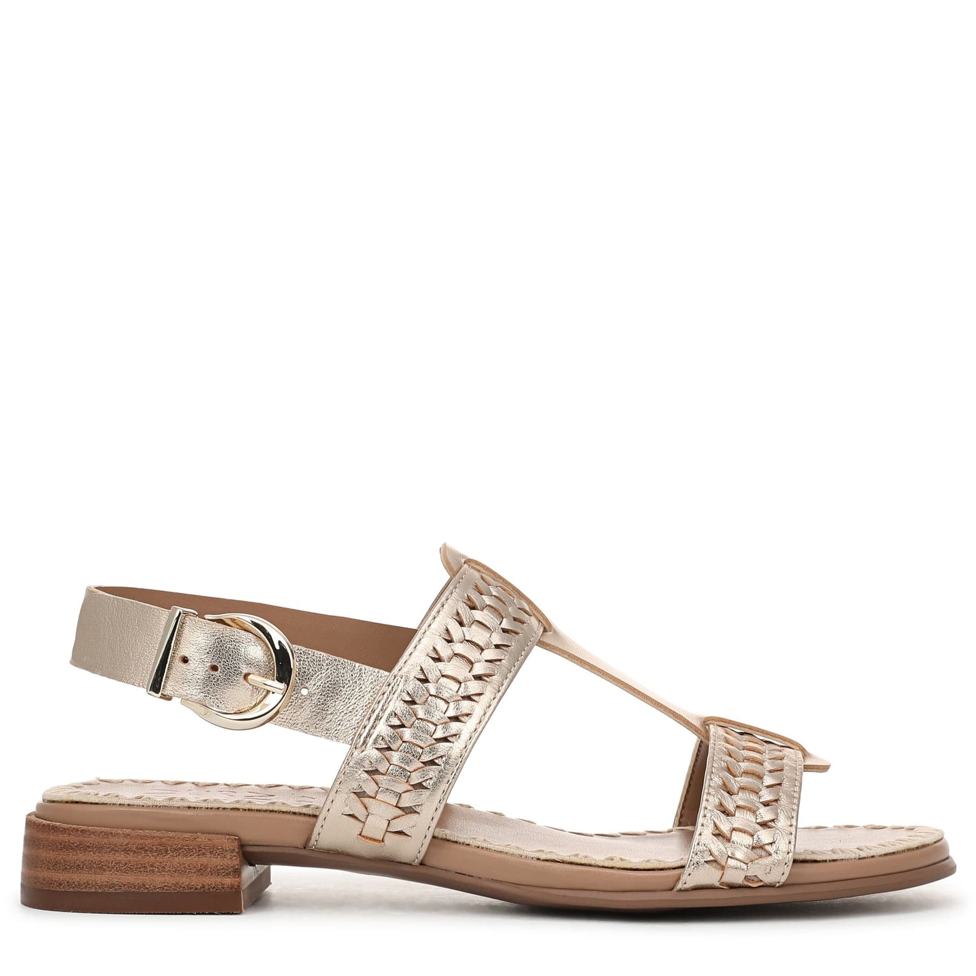 Naturalizer Naturalizer Women's Nia Slingback Sandals in Metallic Gold