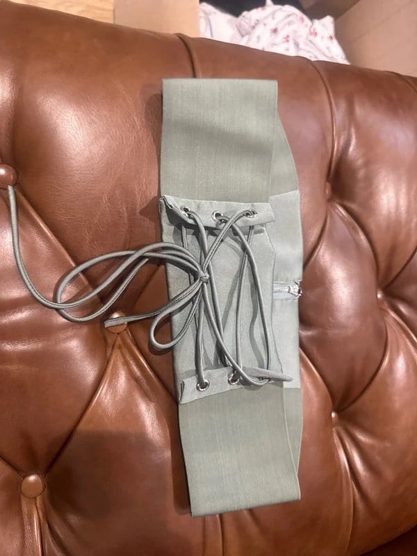 ASOS Grey Corset Belt Size S
