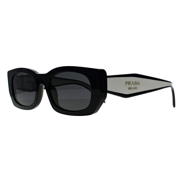 Prada Prada Women's Rectangle Black Dark Grey PRB05S - 2