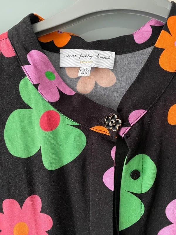 Never Fully Dressed NFD retro flower midi dress