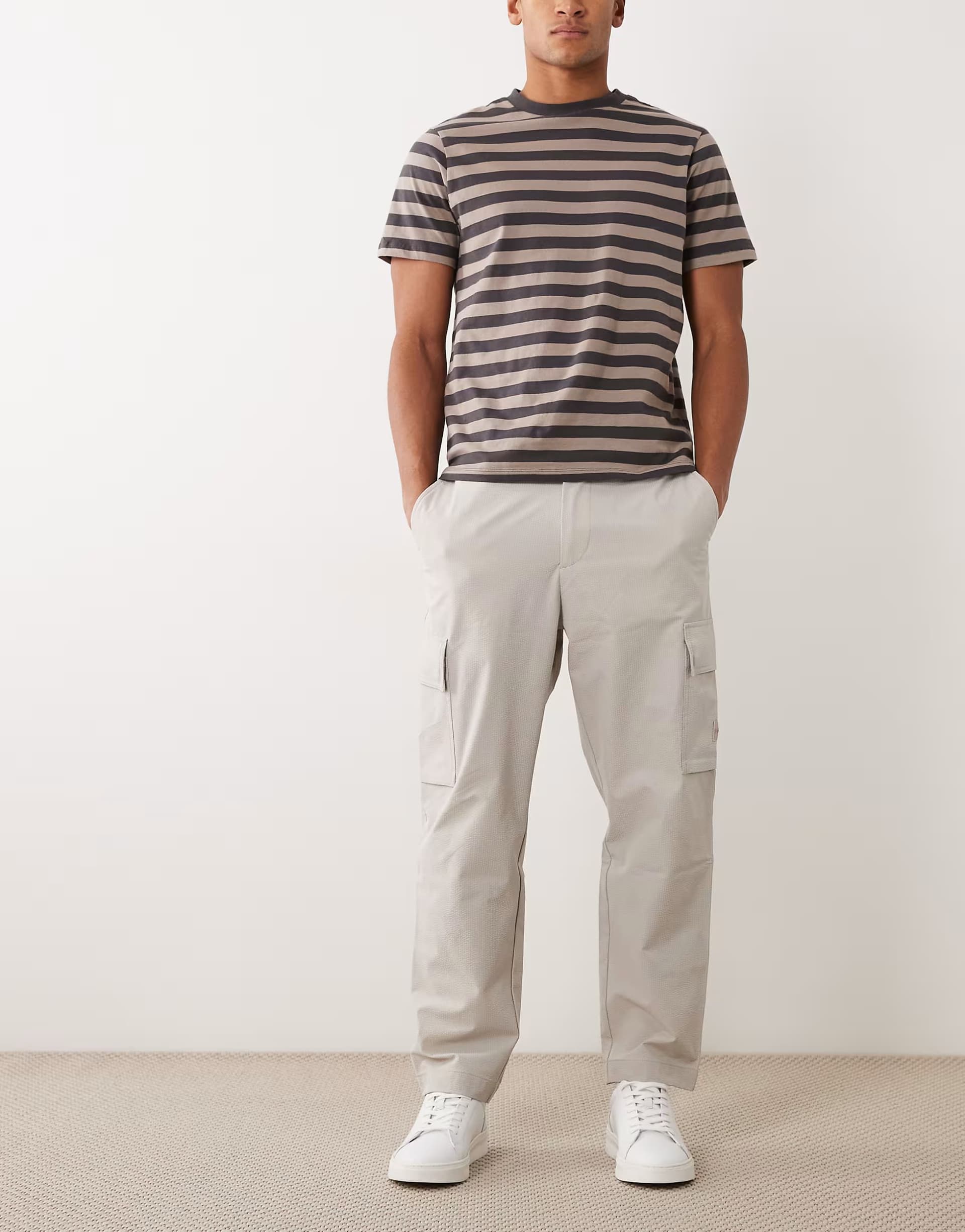 ASOS Hugo Boss cargo trousers in grey