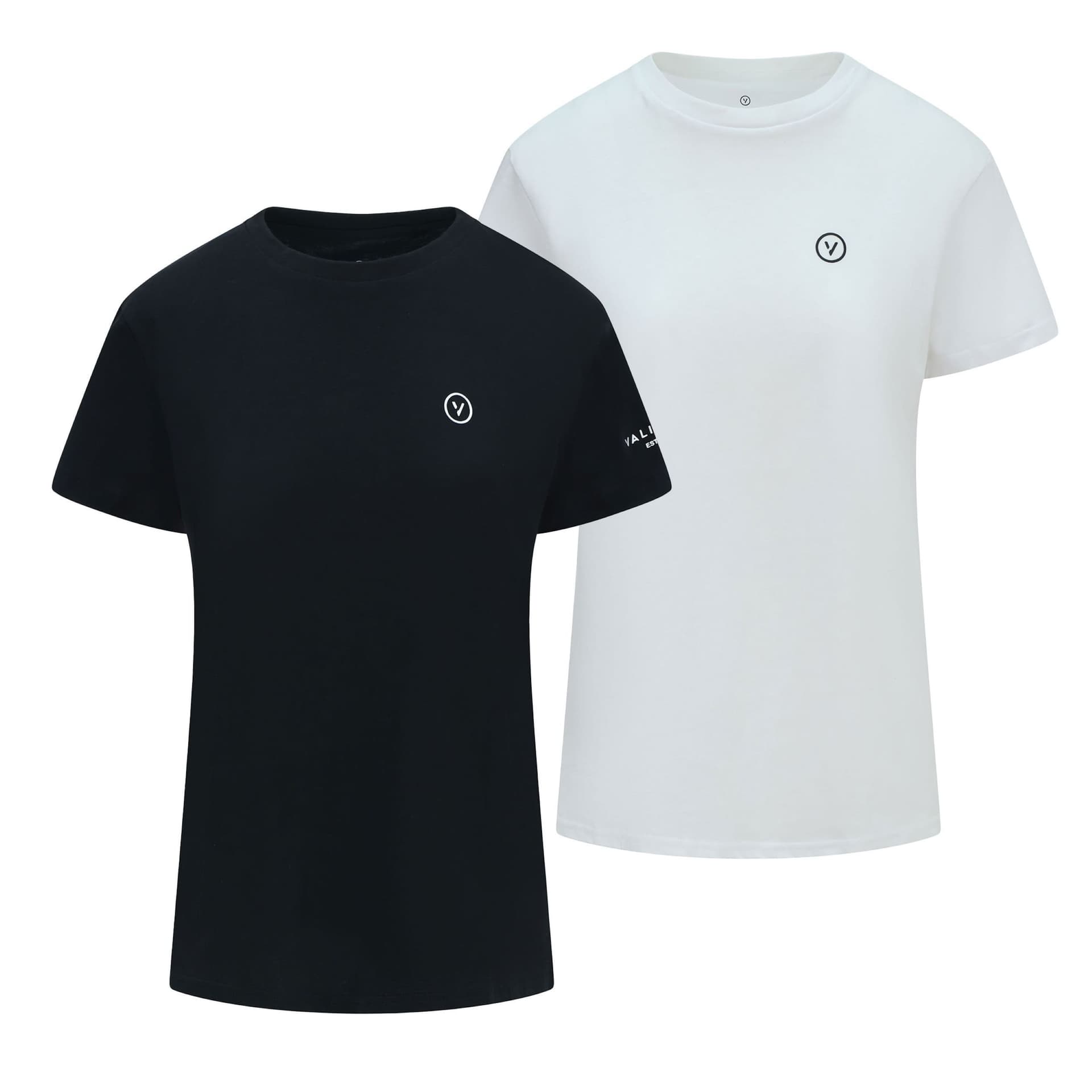Validate Validate Women's Womens Essential Logo T-Shirt 2 Pack in Black