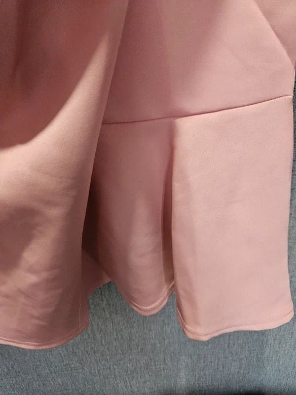 Boohoo Boohoo pink one shoulder midi dress UK 16 bodycon occasion dress wedding guest party