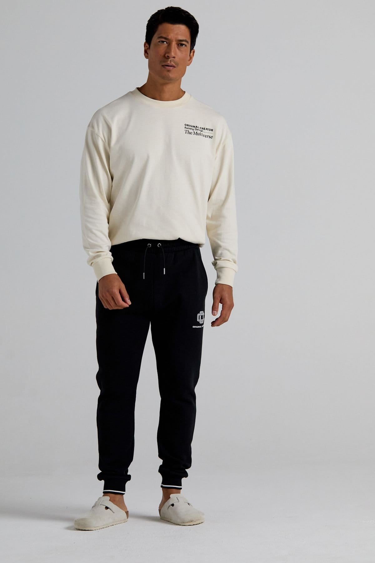 Original Creator Original Creator Men's Multiverse Long Sleeve T-Shirt Off-White - 4