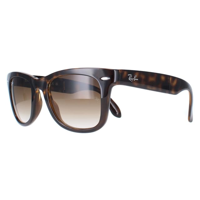Ray-Ban Ray-Ban Men's Rectangle Light Havana Brown Gradient Folding Wayfarer 4105 Sunglasses - 2