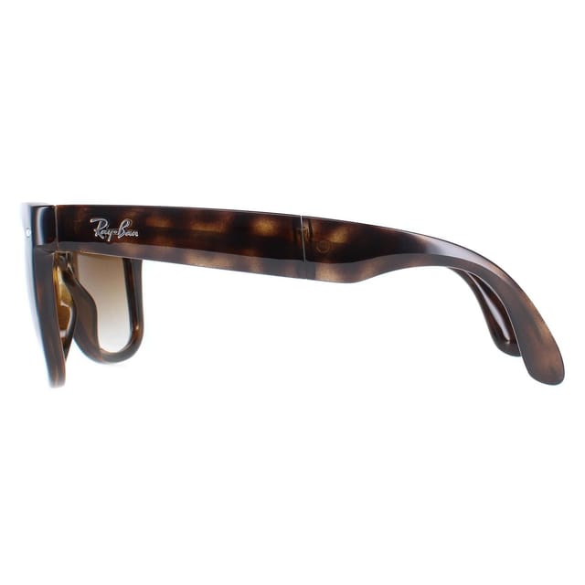 Ray-Ban Ray-Ban Men's Rectangle Light Havana Brown Gradient Folding Wayfarer 4105 Sunglasses - 3