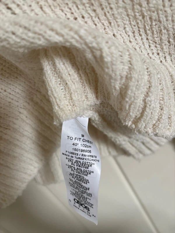 ASOS ASOS cream knitted jumper