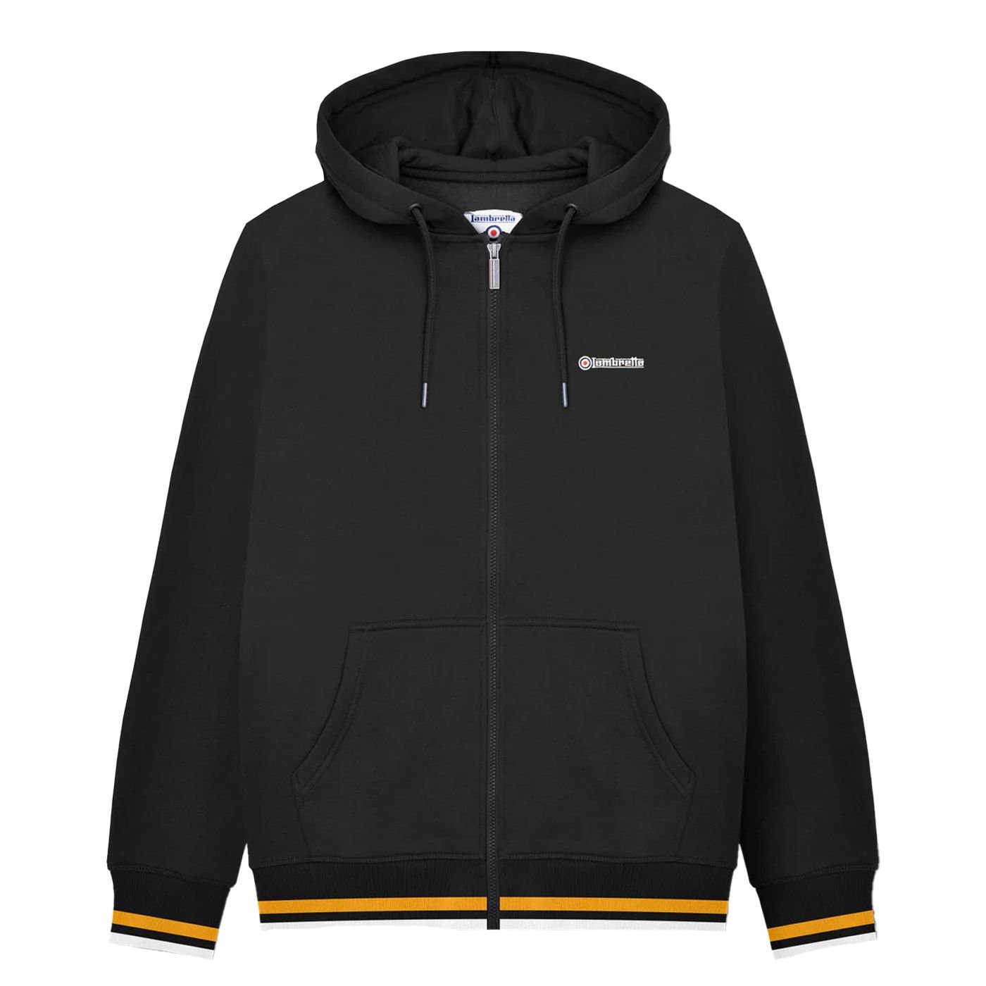 Lambretta Lambretta Men's AW24 Full Zip Hoodie in Black - 3