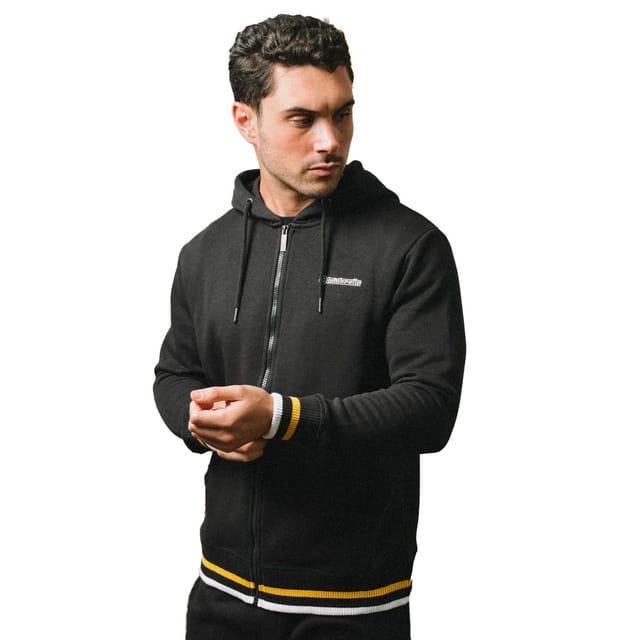 Lambretta Lambretta Men's AW24 Full Zip Hoodie in Black - 3