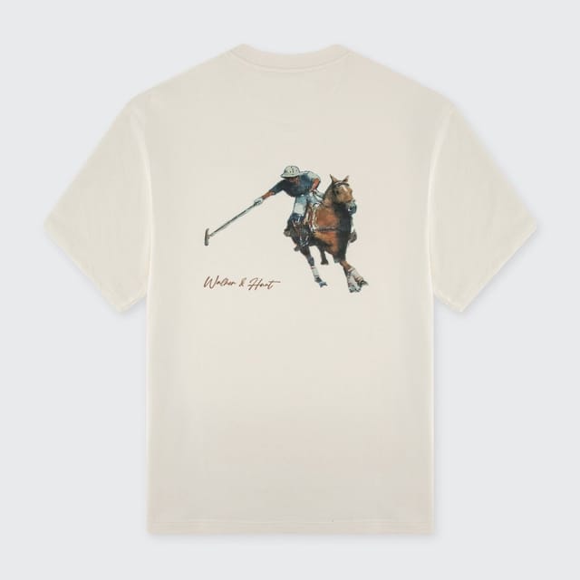 Walker & Hunt Walker & Hunt Men's Polo Tee in Cream - 2